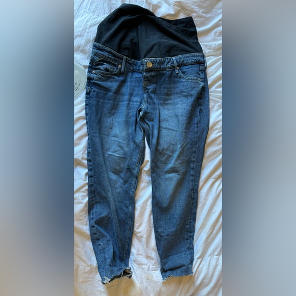 River Island over the bump maternity mom jeans - Picture 1 of 4